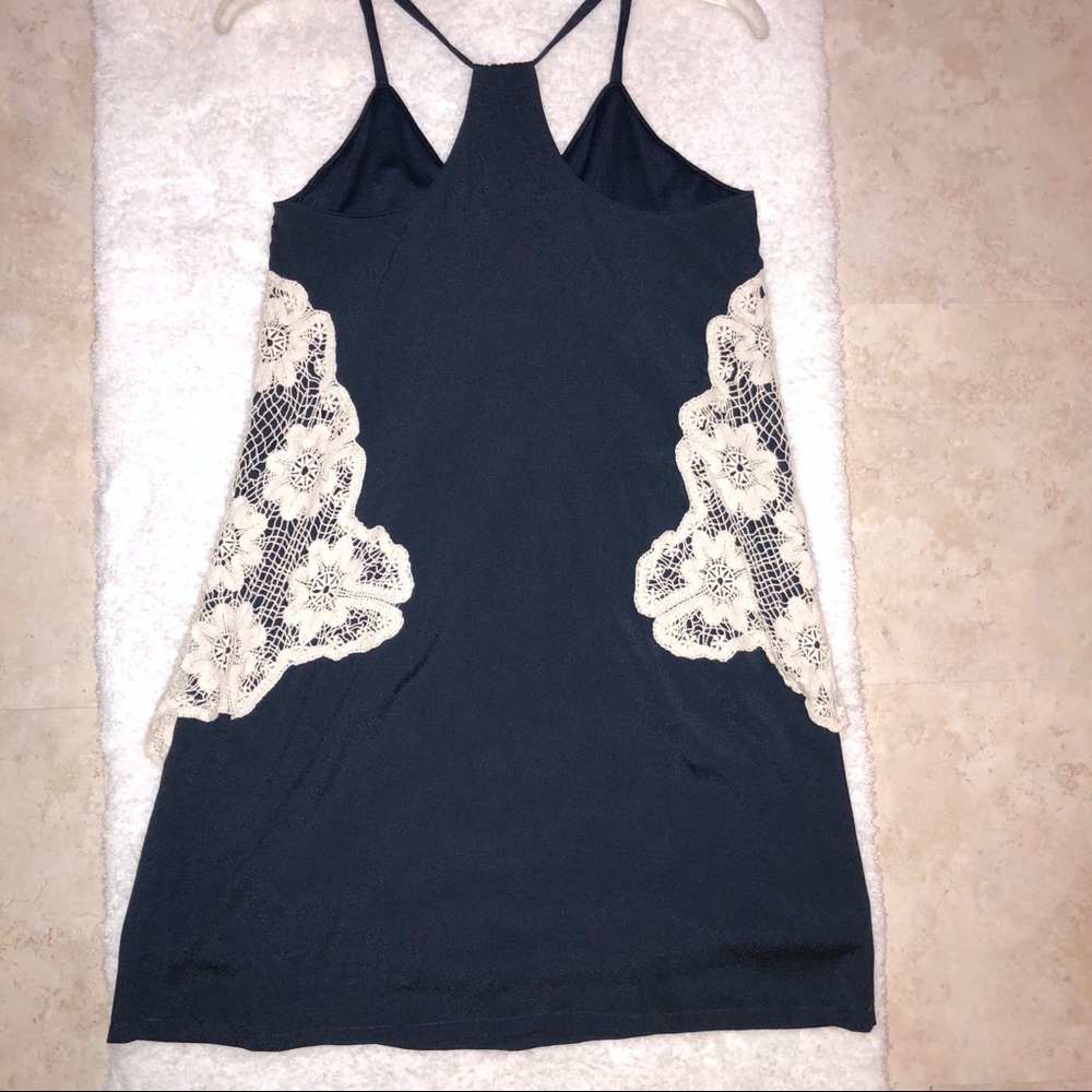 Judith March Crochet Overlay Tank Dress - Picture 4 of 4